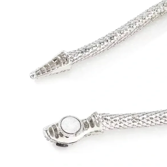 Serpenti Silver Snake Crystal Necklace - Picture 5 of 11